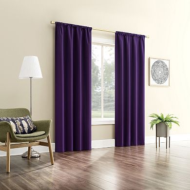 Sun Zero Karina Textured Blackout Single Window Curtain Panel