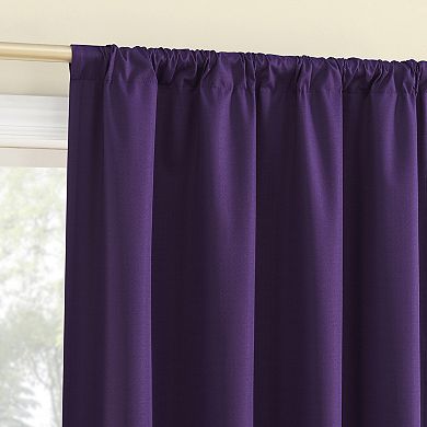 Sun Zero Karina Textured Blackout Single Window Curtain Panel