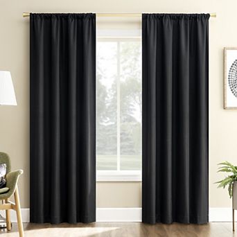 Sun Zero Karina Textured Blackout Single Window Curtain Panel