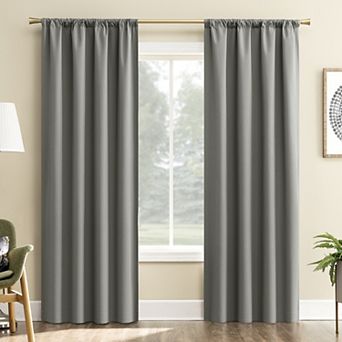 Sun Zero Karina Textured Blackout Single Window Curtain Panel