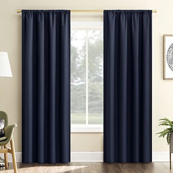 Sun Zero Karina Textured Blackout Single Window Curtain Panel