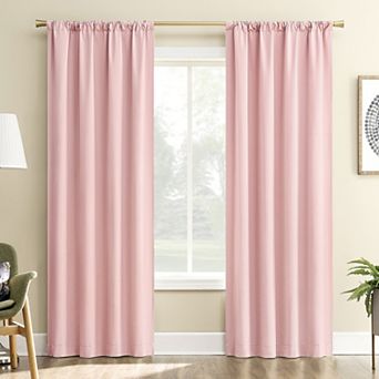 Sun Zero Karina Textured Blackout Single Window Curtain Panel