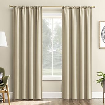 Sun Zero Karina Textured Blackout Single Window Curtain Panel