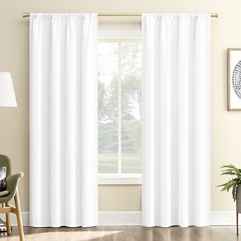 Sun Zero Karina Textured Blackout Single Window Curtain Panel