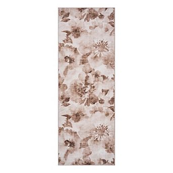 HGTV Everyday Chic Jania Modern Contemporary Floral Machine Washable Area Rug