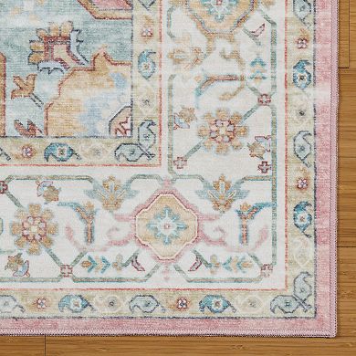 HGTV Everyday Chic Zahra Bohemian Moroccan Machine Washable Area Rug