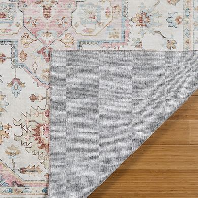 HGTV Everyday Chic Zahra Bohemian Moroccan Machine Washable Area Rug