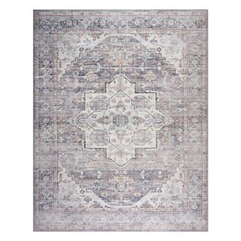 HGTV Everyday Chic Zahra Bohemian Moroccan Machine Washable Area Rug