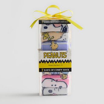 Women's Peanuts Snoopy 7-Pack Low-Cut Socks