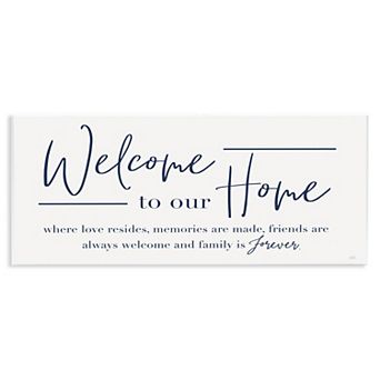 Stupell Home Decor Welcome Family is Forever Framed Wall Art
