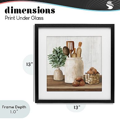 Stupell Home Decor Country Kitchen & Eggs Framed Plaque Wall Art