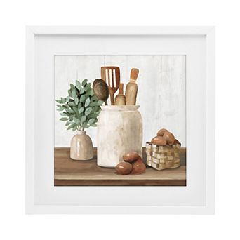 Stupell Home Decor Country Kitchen & Eggs Framed Plaque Wall Art