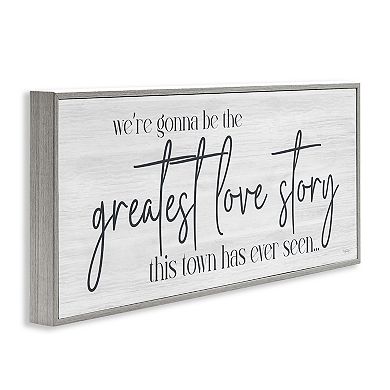 Stupell Home Decor Greatest Love Story Message Framed Wall Art