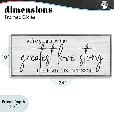 Stupell Home Decor Greatest Love Story Message Framed Wall Art