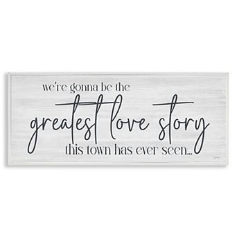Stupell Home Decor Greatest Love Story Message Framed Wall Art