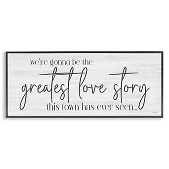 Stupell Home Decor Greatest Love Story Message Framed Wall Art