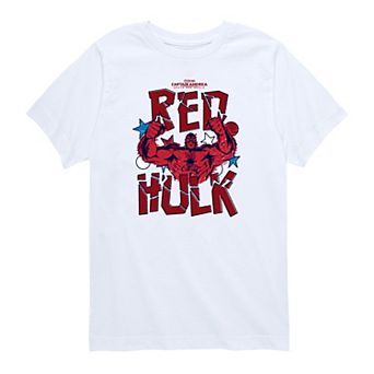 Toddler Boy Marvel Captain America Red Hulk Graphic Tee