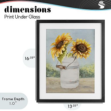 Stupell Home Decor Sunflower Pitcher Framed Wall Art