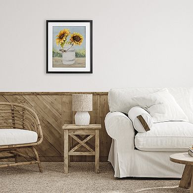Stupell Home Decor Sunflower Pitcher Framed Wall Art