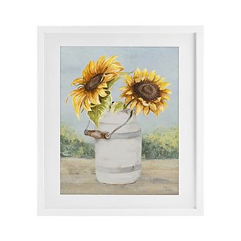 Stupell Home Decor Sunflower Pitcher Framed Wall Art