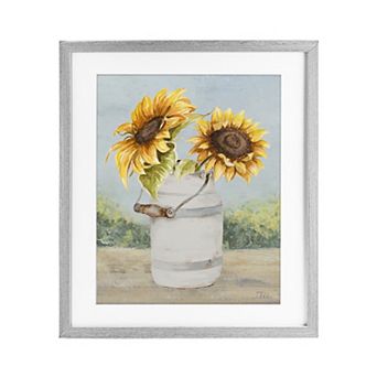 Stupell Home Decor Sunflower Pitcher Framed Wall Art