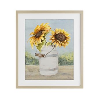 Stupell Home Decor Sunflower Pitcher Framed Wall Art