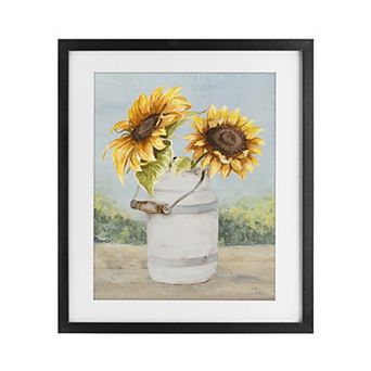 Stupell Home Decor Sunflower Pitcher Framed Wall Art