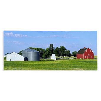 Stupell Home Decor Barn with Silo Plaque Wall Art
