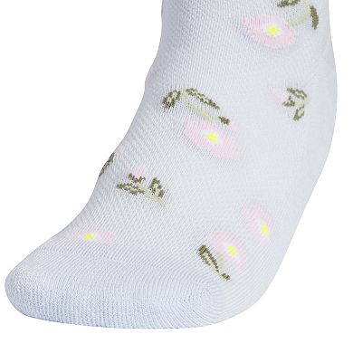 Girls adidas Cushioned Graphic 6-Pack Quarter Socks