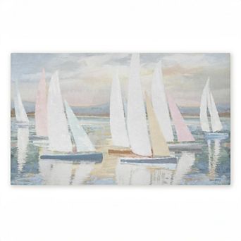 Stupell Home Decor Pastel Calm Sailboats Doormat