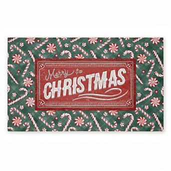 Stupell Home Decor Vintage Christmas Candies Doormat