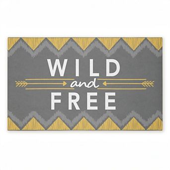 Stupell Home Decor Desert Boho Wild & Free Doormat