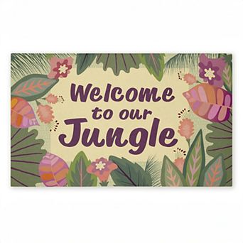 Stupell Home Decor Welcome To Our Jungle Doormat