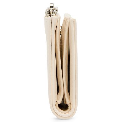 madden girl Snap Wallet with Zip-Around Closure