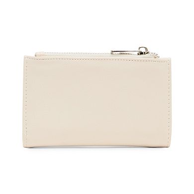 madden girl Snap Wallet with Zip-Around Closure