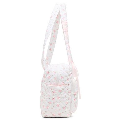 madden girl Quilted Nylon Weekender Bag