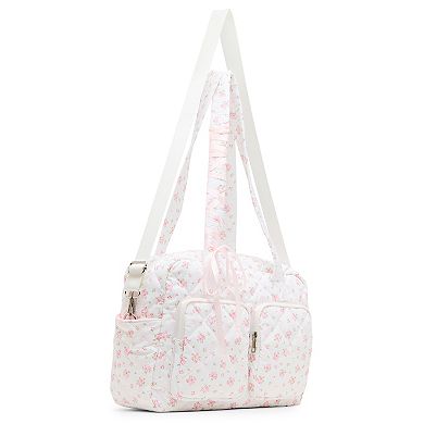 madden girl Quilted Nylon Weekender Bag