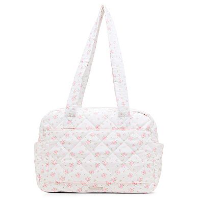 madden girl Quilted Nylon Weekender Bag