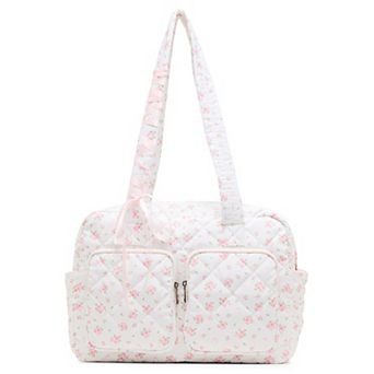 madden girl Quilted Nylon Weekender Bag