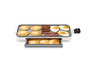 Dash Family Size Electric Griddle 20-inch with Warming Drawer