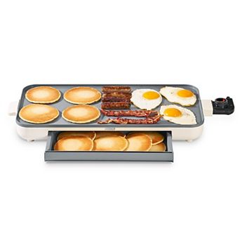 Dash Family Size Electric Griddle 20-inch with Warming Drawer