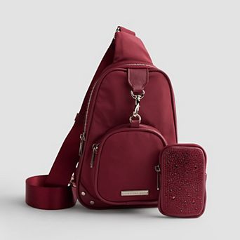 madden girl Nylon Sling Crossbody Bag