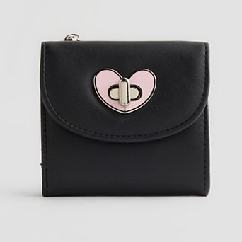 madden girl Heart Turn Lock Wallet