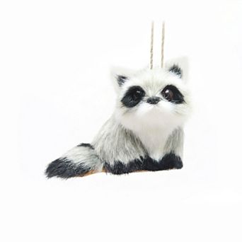 St. Nicholas Square® Faux Fur Raccoon Christmas Ornament
