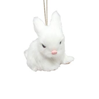 St. Nicholas Square® Faux Fur Bunny Christmas Ornament