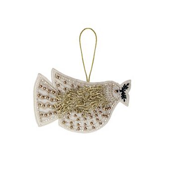 St. Nicholas Square® Beaded Dove Christmas Ornament