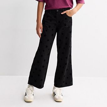 Girls 6-20 SO® Mid Rise Pull On Wide Leg Jeans in Regular & Plus Size