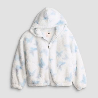 Girls 6-20 SO® Sherpa Zip Up Hoodie in Regular and Plus Size
