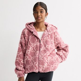 Girls 6-20 SO® Sherpa Zip Up Hoodie in Regular and Plus Size