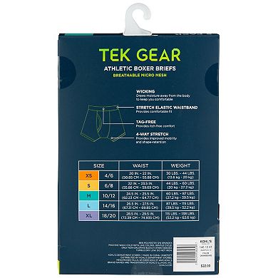 Boys 4-20 Tek Gear® 5-Pack Mesh Athletic Boxer Briefs